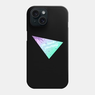 Go Love Yourself Synthwave Vaporwave Miami Aesthetic Phone Case