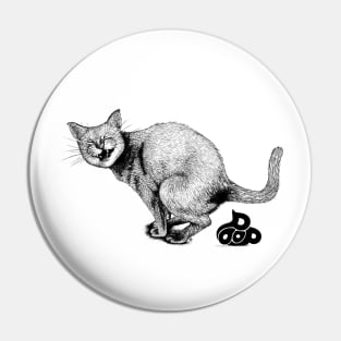 Pooping Kitty Pin