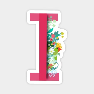 Tropical alphabet I Magnet