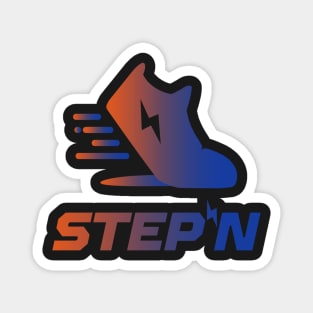 STEPN Logo - Move to Earn | Trending Crypto | Green Metaverse | Green Satoshi Token Magnet