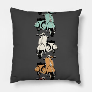 Piaggio Vespa scooter colors Pillow