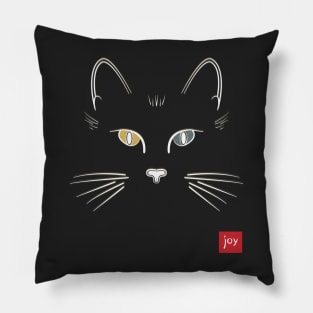 Heterochromia Joy Cat [light] Pillow