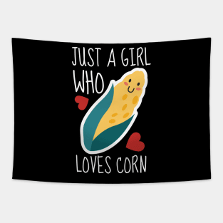 Just A Girl Who Loves Corn Funny Tapestry