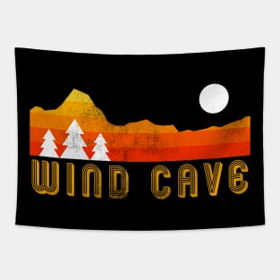 wind cave national park retro vintage Tapestry