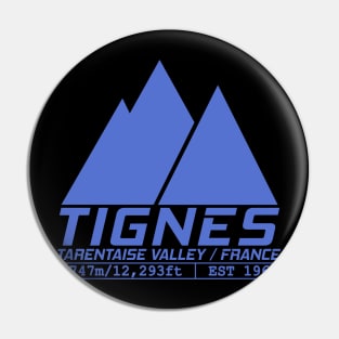 Tignes France Ski Resort Tarentaise Valley Skiing Pin