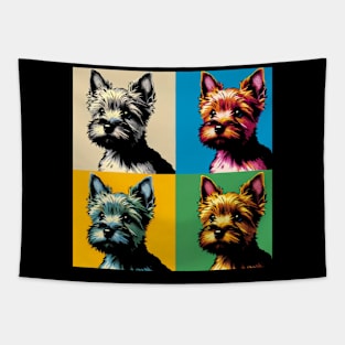 Pop Retro Norwich Terrier Art - Cute Puppy Tapestry