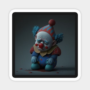 Sad Clown Magnet