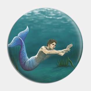 Merman underwater Pin