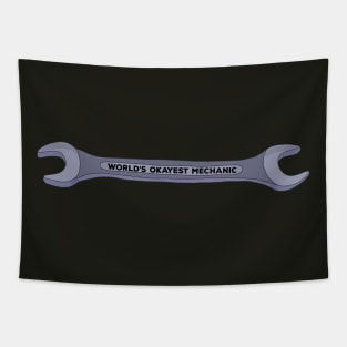 World's Okayest Mechanic Tapestry