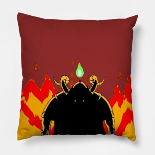 Silhouette of a demon Pillow