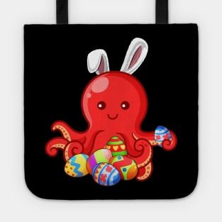 Octopus Dab Dabbing Dressed Bunny Egg Hunting Easter T-Shirt tee Tote