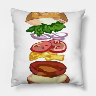 That Daily Hamburger Pillow