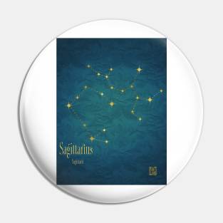 Night Sky Constellations - Sagittarius Pin