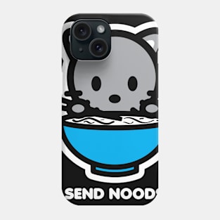 Cat Kitten Send Noods Food Noodles Pho Ramen Funny Animal Phone Case