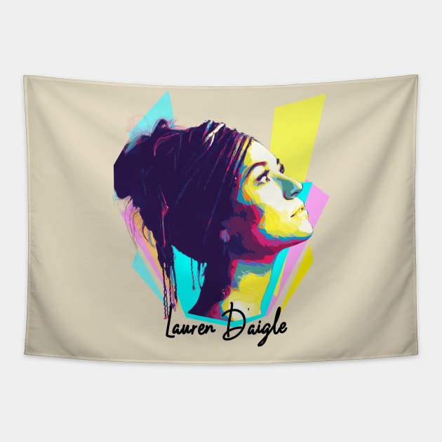 Lauren Daigle Wpap Pop Art Design Tapestry by Piomio