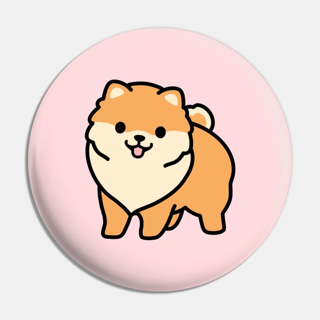 Pomeranian Pin by littlemandyart