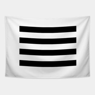 Chic+Modern Black and White Stripes Tapestry