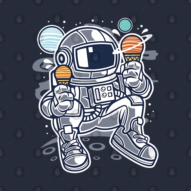 Astronaut With Ice Cream by TomCage