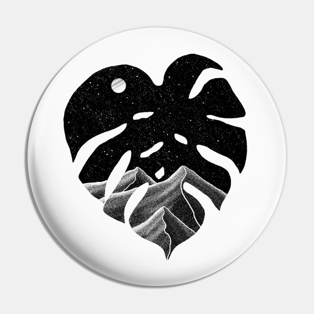 Monstera design Pin by jy ink