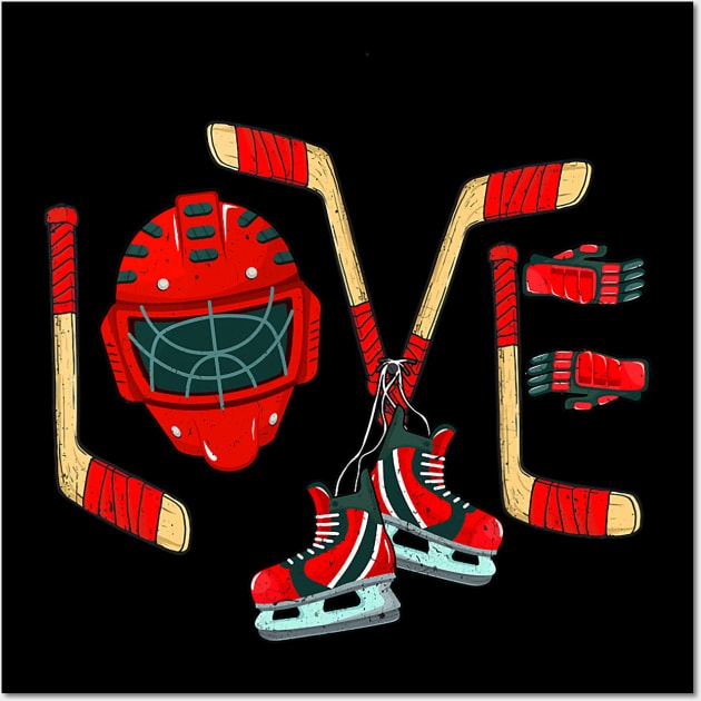 Ice Hockey Valentines Day Love Cute Gift Boys Girls Goalie T-Shirt Ice Hockey Valentines Day Love Cute Gift Boys Girls Goalie T-Shirt