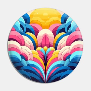 Abstract Flower Pin