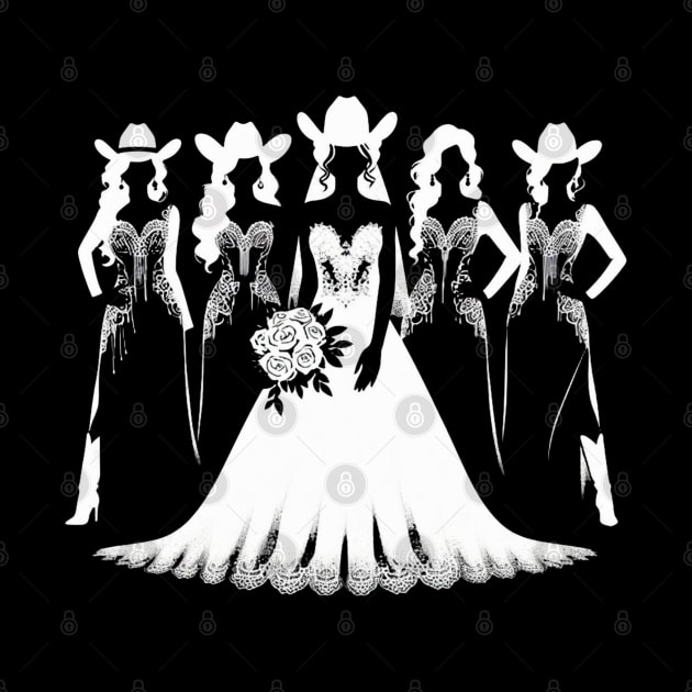 Cowgirl Bride and Bridesmaids by EverBride