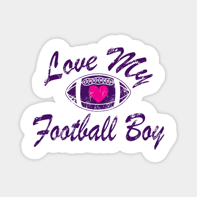 Love My Football Boy Magnet by jerranne