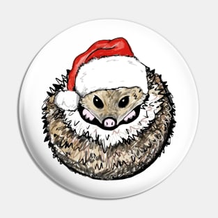 Christmas Hedgehog Pin