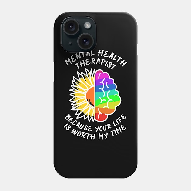 Mental Health Awareness Therapist Phone Case by TheBestHumorApparel