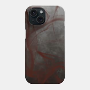 red and black smoke Phone Case