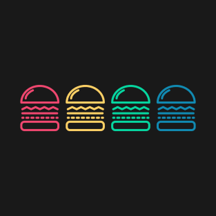 Colourful Burgers T-Shirt