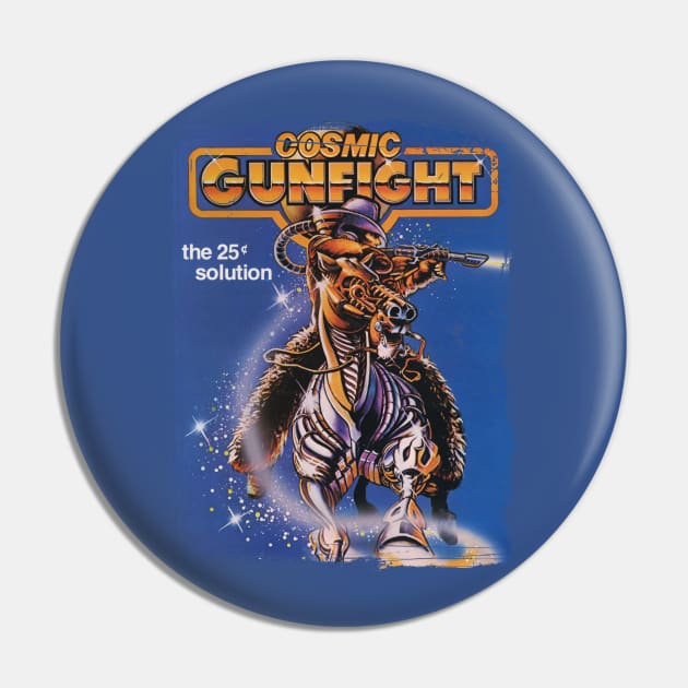 Cosmic Gunfight Pin by Slippytee