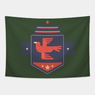 Red Eagle design Tapestry