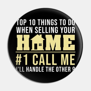 Cool Real Estate Agent Art Men Women Home Broker Realtor Pin