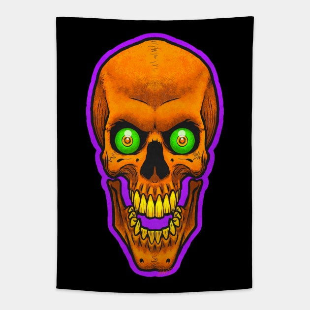 FrightFall2021: Skulls Tapestry by Chad Savage