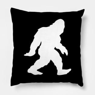 Bigfoot Sasquatch Silhouette Cartoon Pillow