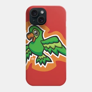 Little Green Parrot Phone Case