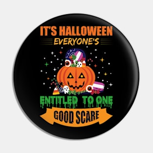 Halloween Good Score Pumpkin Pin