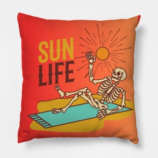 sun life summer time Pillow