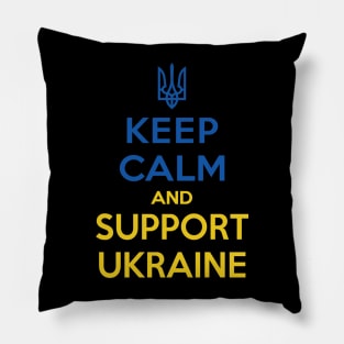 Keep calm and support Ukraine Pillow