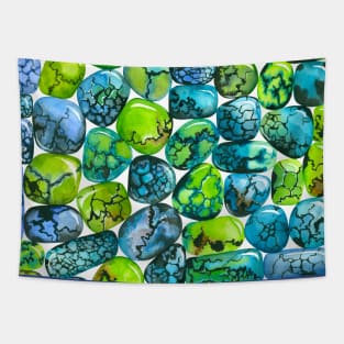 Turquoise pattern Tapestry