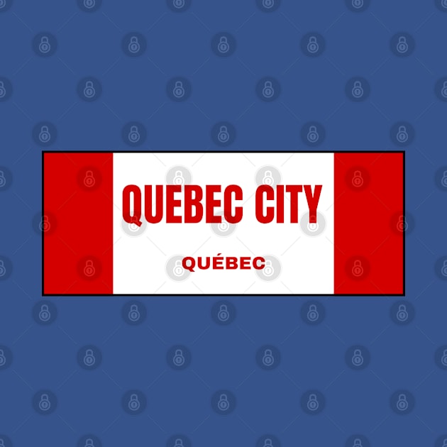 Quebec City in Canadian Flag Colors by aybe7elf