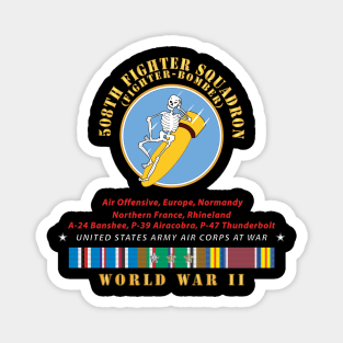 508th Fighter Squadron (Fighter Bomber), Campaigns - EUR SVC X 300 Magnet