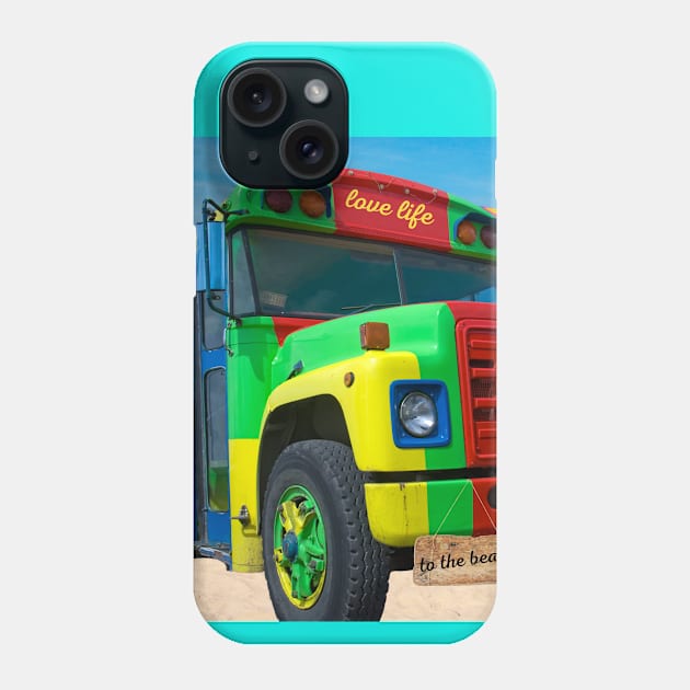 Take a Rasta Style Bus to the Beach Phone Case by CheeseOnBread