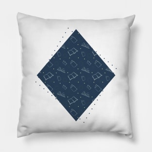 Night Sky Inspired Book Pattern Pillow