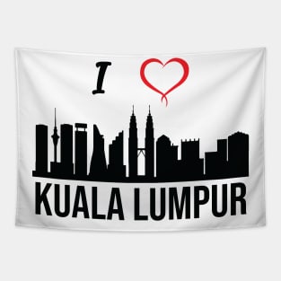 I love Kuala Lumpur Skyline Malaysian Culture Tapestry