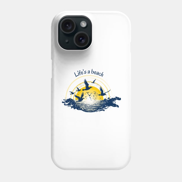 LIFE'S A BEACH Phone Case by tzolotov