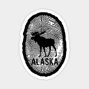 Alaska Moose Fingerprint Magnet