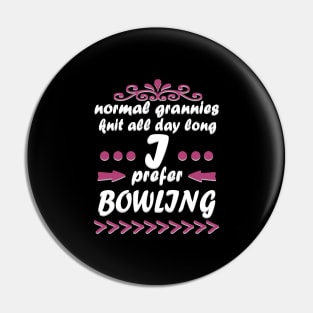 Grandma Bowling Gift Pension Bowling Pin