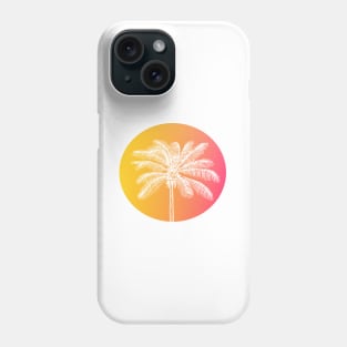 White palm tree Phone Case